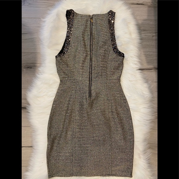 FOREVER 21 Metallic Gold Speckled Dress - Picture 2 of 3